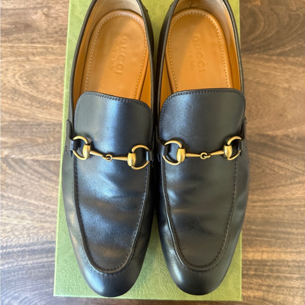 Gucci Black Leather Loafers - Picture 7 of 12